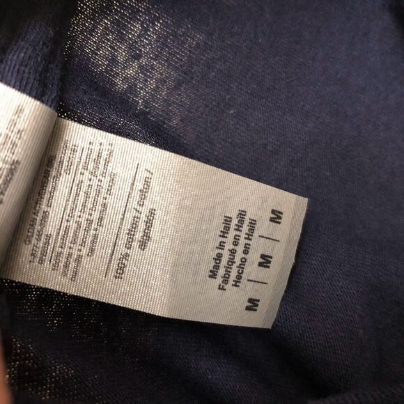 Gildan Heavy Cotton Navy Blue Graphic T-shirt Men's Unisex Novelty Medium - Picture 6 of 8